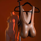 Gender X UNDERGARMENTS - PLATE E-CUP - Dark - Brown Wearable Breasts - E-Cup Size - Hush Store Sydney 