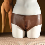 Gender X UNDERGARMENTS - BRIEFS - Dark - Brown Wearable Vagina Briefs - Hush Store Sydney 
