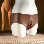 Gender X UNDERGARMENTS - BRIEFS - Dark - Brown Wearable Vagina Briefs - Hush Store Sydney 