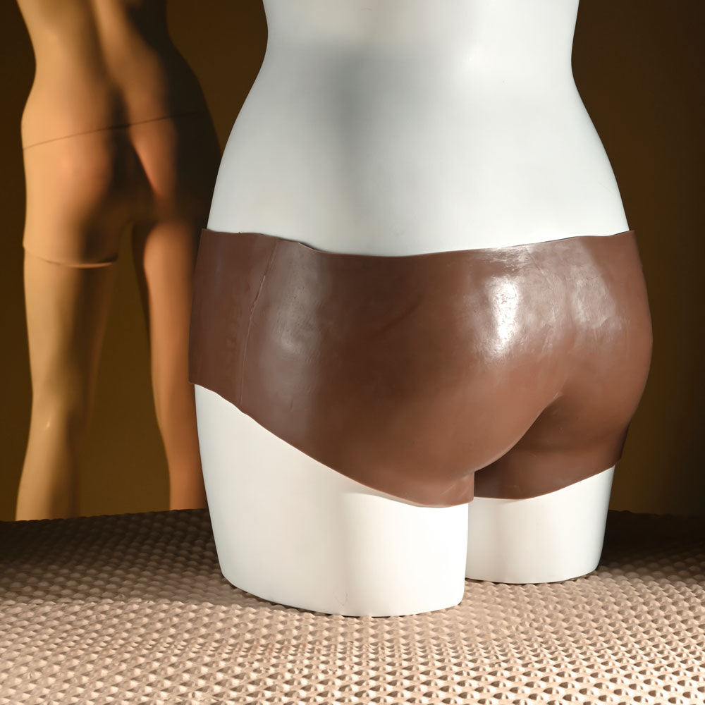 Gender X UNDERGARMENTS - BRIEFS - Dark - Brown Wearable Vagina Briefs - Hush Store Sydney 