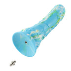 HiSmith Melting Snow Dildo with Kliclok - Blue 23.9 cm Dildo with Kliclok Machine Attachment