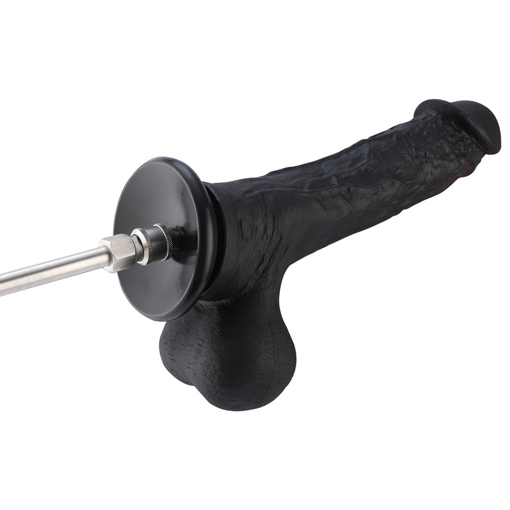 Hismith Huge Black 31.5 cm Dildo with Kliclok - Black 31.5 cm Dildo with Kliclok Machine Attachment