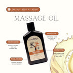 EB Hemp Seed Massage Oil GRAPEFRUIT SANDALWOOD - 250 ml - Grapefruit Sandalwood Scented Massage Oil - 250 ml Bottle