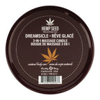 Hemp Seed 3-In-1 Massage Candle - Dreamsicle (Tangerine & Plum) - 170 g - Hush Store Sydney 