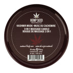 Hemp Seed 3-In-1 Massage Candle - Kashmir Musk (Brandy, Magnolia & Vanilla Musk) - 170 g - Hush Store Sydney 