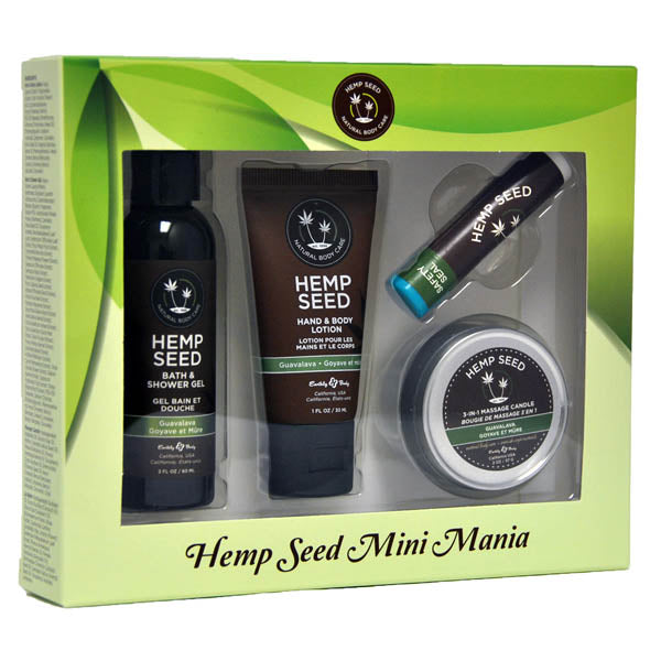 Hemp Seed Mini Mania - Guavalava (Guava & Blackberry) Scented Lotion Kit - 4 Piece Set - Hush Store Sydney 