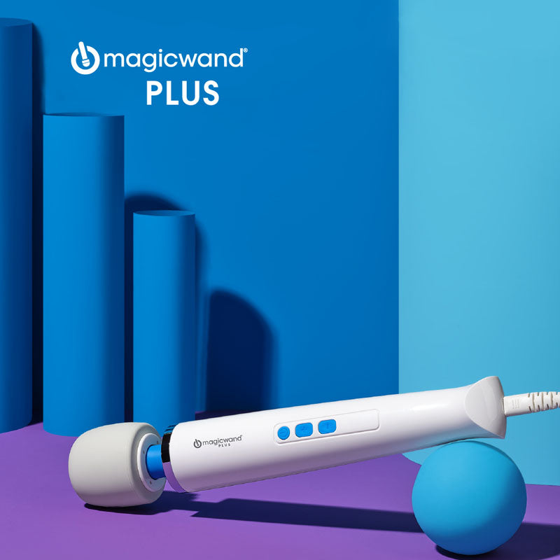 Magic Wand Plus - White Mains Powered Massage Wand - Hush Store Sydney 