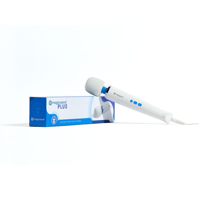 Magic Wand Plus - White Mains Powered Massage Wand - Hush Store Sydney 