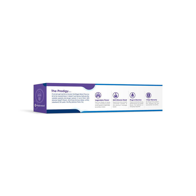 Magic Wand Plus - White Mains Powered Massage Wand - Hush Store Sydney 