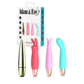 Adam & Eve PLAYFUL SEDUCTION KIT - USB Rechargeable Vibrator with 3 Interchangeable Sleeves - Hush Store Sydney 