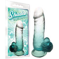 Shades 6'' Jelly TPR Dong - Emerald 15.2 cm Dong - Hush Store Sydney 