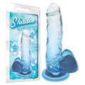 Shades 7'' Jelly TPR Dong - Blue 17.8 cm Dong - Hush Store Sydney 