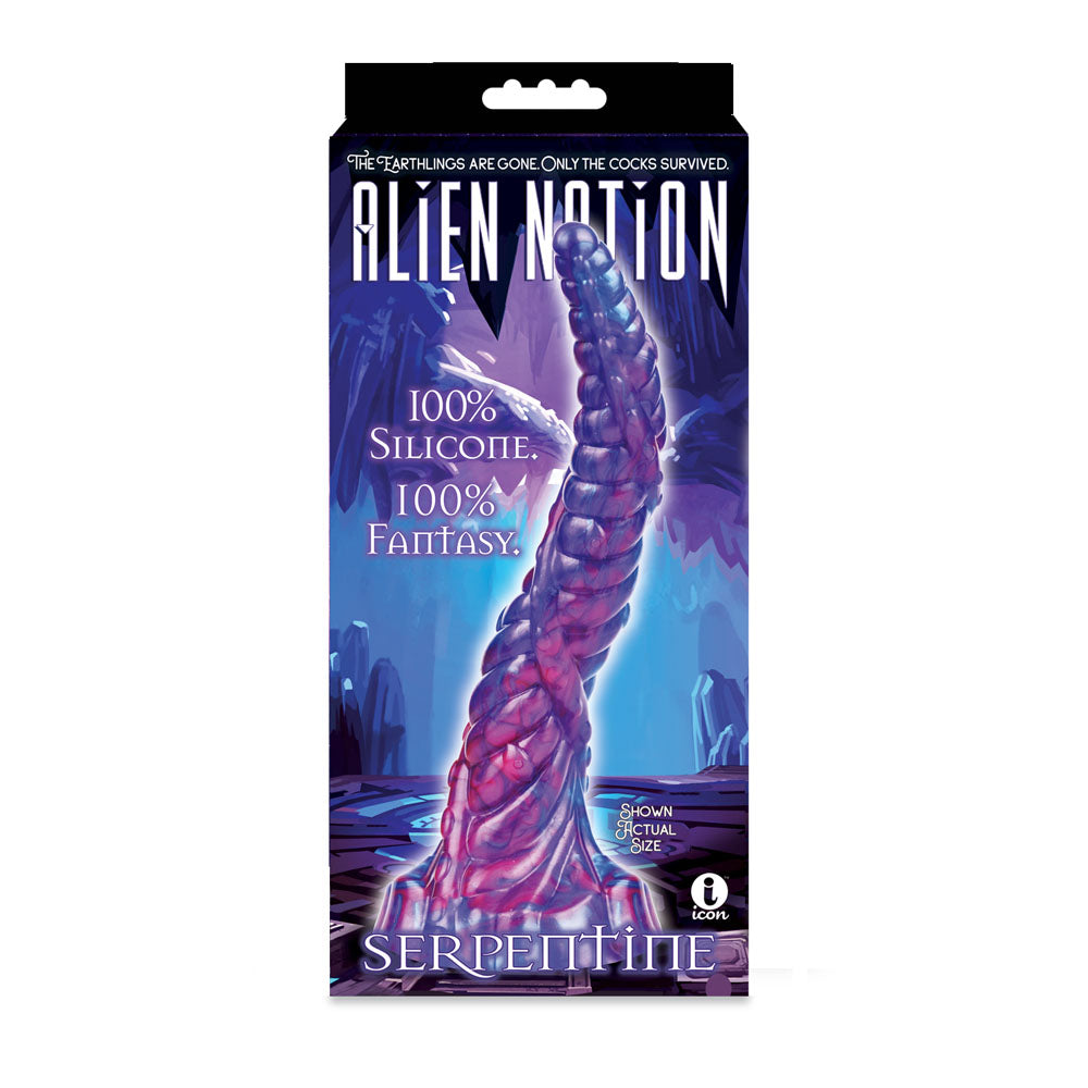 Alien Nation - Serpentine - Purple 30 cm Fantasy Dong - Hush Store Sydney 