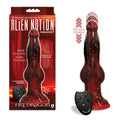 Alien Nation - Fire Dragon - Red/Black 22.9 cm USB Rechargeable Thrusting Fantasy Dong with Remote - Hush Store Sydney 