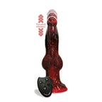 Alien Nation - Fire Dragon - Red/Black 22.9 cm USB Rechargeable Thrusting Fantasy Dong with Remote