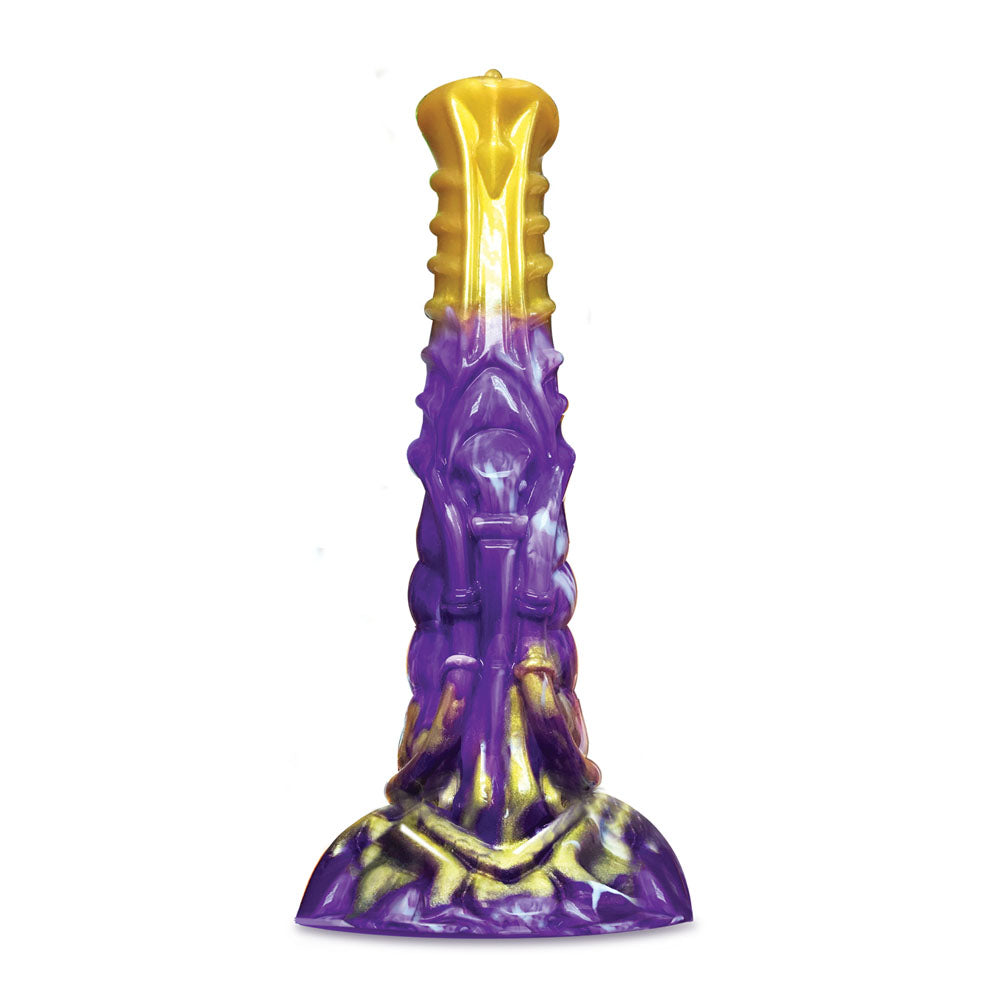 Alien Nation - Obelisk - Purple/Gold 22.2 cm Fantasy Dong - Hush Store Sydney 