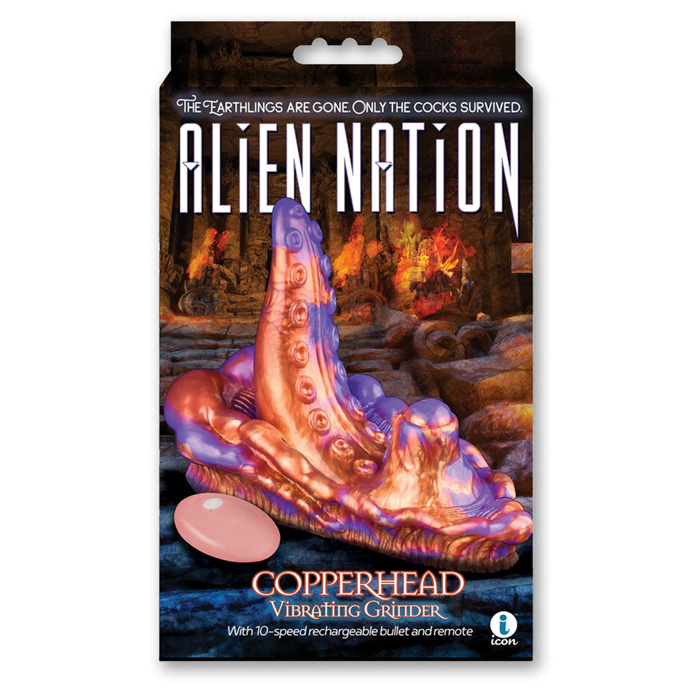 Alien Nation - Copperhead - Coloured USB Rechargeable Vibrating Fantasy Grinder Pad with Remote
