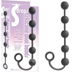 S-Drops Silicone Anal Beads - Black Anal Beads - Hush Store Sydney 