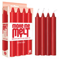 Make Me Melt Drip Candles - Red - Red Hot Drip Candles - 4 Pack - Hush Store Sydney 