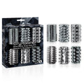 The 9's Crystalline TPR Cock Sleeves - Clear Penis Sleeves - Set of 6 - Hush Store Sydney 