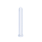  Cylindrical - Clear Glass 17.8 cm Dildo