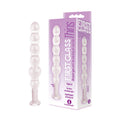 The 9's Glass First Thins, Elliptical - Clear Glass 17.8 cm Anal Beads - Hush Store Sydney 