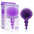 The 9's Cottontails, Beaded, Purple - Purple Butt Plug with Bunny Tail - Hush Store Sydney 