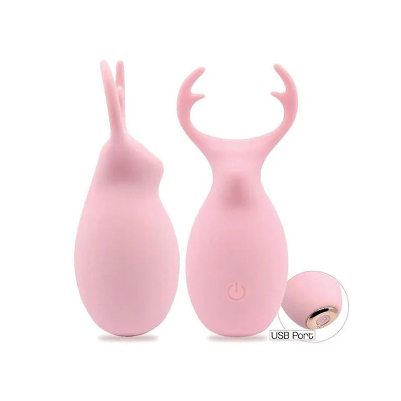 Hello My Deer - Pink - Pink USB Rechargeable Stimulator