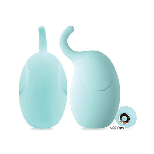 Buzzy Buddy, Hunk With A Trunk - Aqua - Aqua USB Rechargeable Stimulator - Hush Store Sydney 