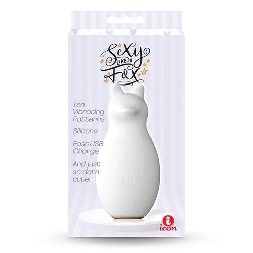 Buzzy Buddy, Sexy Like A Fox - White - White USB Rechargeable Stimulator - Hush Store Sydney 