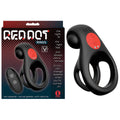 Red Dot Rings - V2 - Black USB Rechargeable Vibrating Cock & Ball Ring with Remote - Hush Store Sydney 
