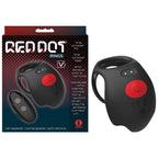 Red Dot Rings - V3 - Black USB Rechargeable Vibrating Cock & Ball Ring with Remote