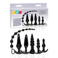 Try-Curious Anal Plug Kit - Black Anal Kit - Set of 6 - Hush Store Sydney 