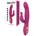 Adam & Eve ROSE GOLD G-SPOT RABBIT - Purple 22.5 cm USB Rechargeable Rabbit Vibrator with Flicking Tip - Hush Store Sydney 