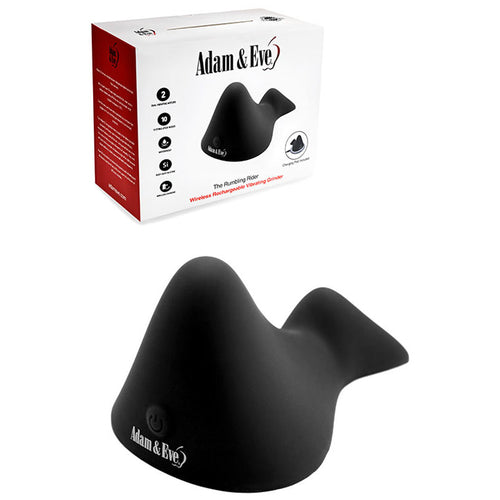 Adam & Eve THE RUMBLING RIDER - Black Rechargeable Vibrating Grinder Pad - Hush Store Sydney 