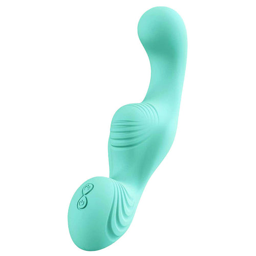 Adam & Eve THE WAVE RIDER - Teal USB Rechargeable Triple Stimulating Grinder Pad with Remote Control - Hush Store Sydney 