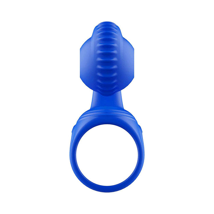 Adam & Eve ROCKIN & ROLLIN SNAIL - Blue USB Rechargeable Vibrating Couples Cage