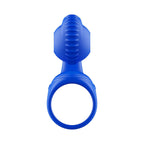 Adam & Eve ROCKIN & ROLLIN SNAIL - Blue USB Rechargeable Vibrating Couples Cage