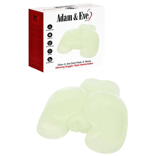Adam & Eve GLOW IN THE DARK PEEK-A-BOOTY - Glow In Dark Doggy Style Mini Masturbator - Hush Store Sydney 