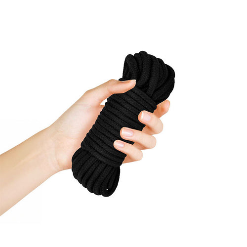 Adam & Eve BONDAGE ROPE - 9 metre (30 feet) - Black Bondage Rope - 9 metre Length - Hush Store Sydney 