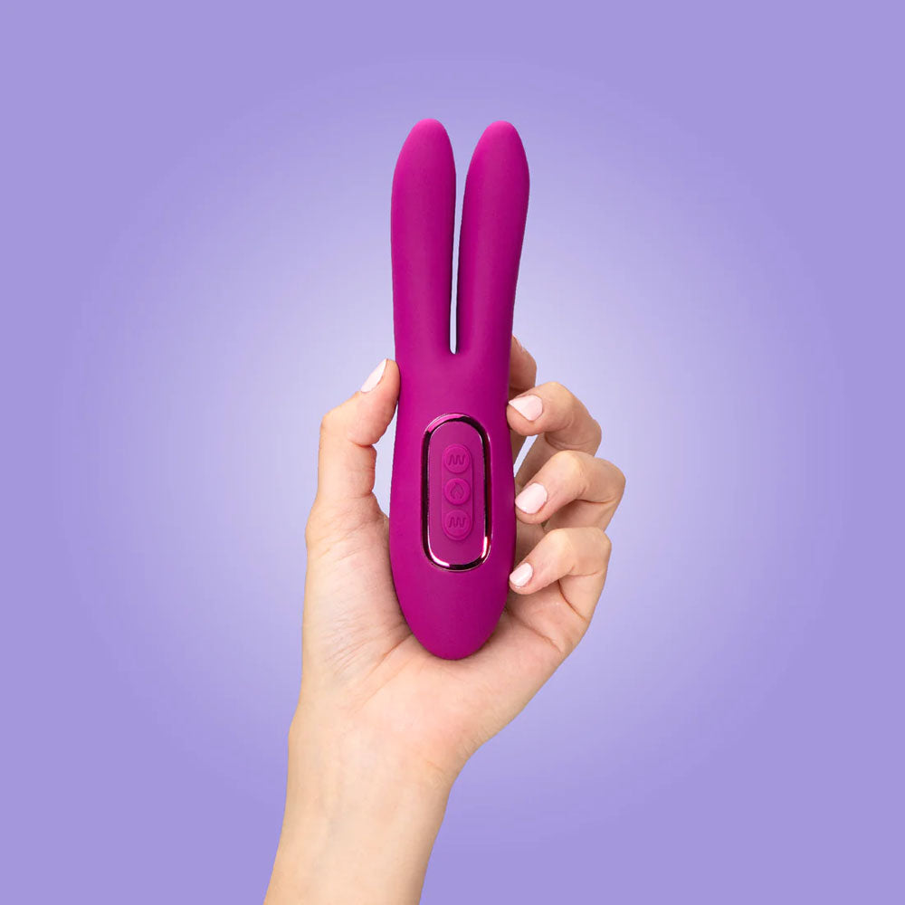 JimmyJane Solis Ascend 2 PRO - Purple 16 cm USB Rechargeable Dual Tip Stimulator - Hush Store Sydney 