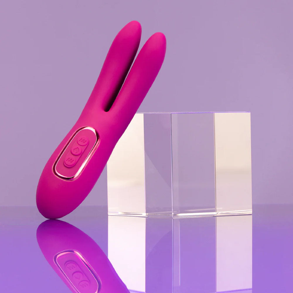 JimmyJane Solis Ascend 2 PRO - Purple 16 cm USB Rechargeable Dual Tip Stimulator - Hush Store Sydney 