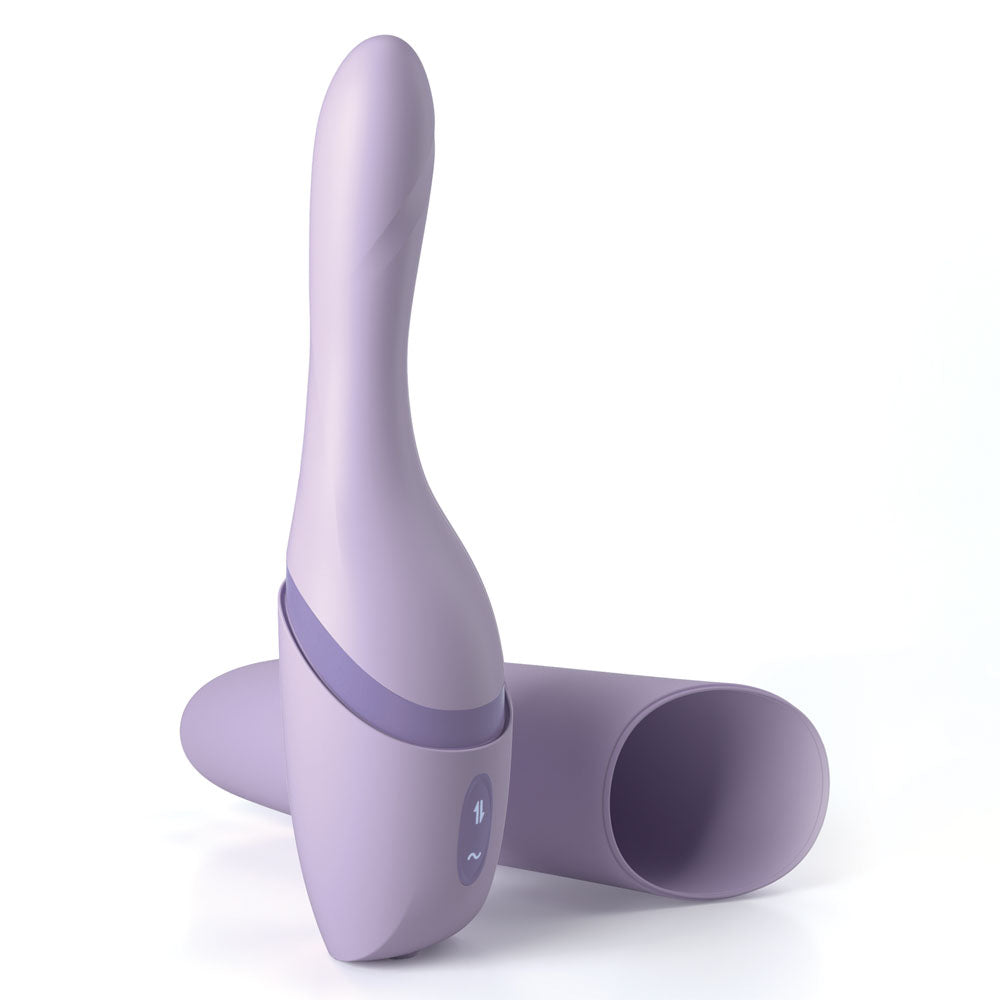 JimmyJane Hello Bang - Purple 27 cm USB Rechargeable Warming & Thrusting Vibrator