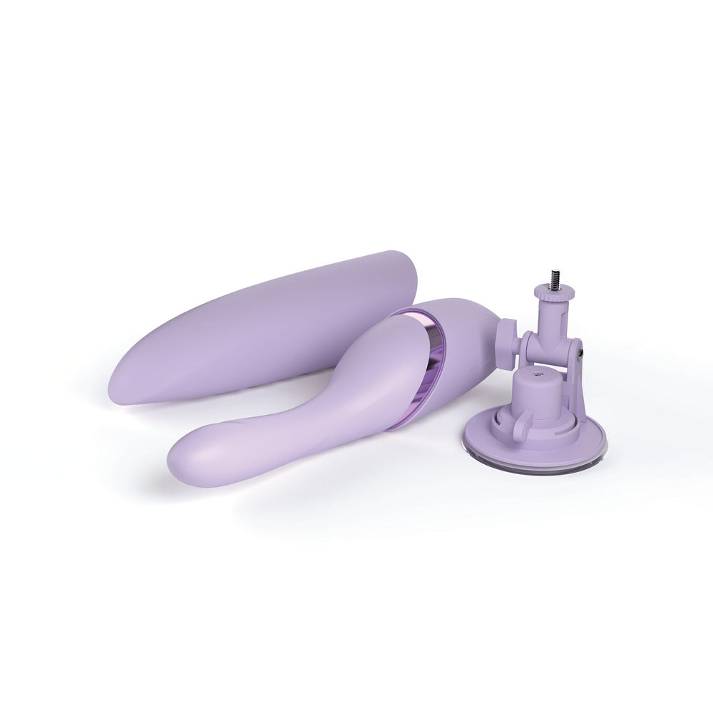 JimmyJane Hello Bang - Purple 27 cm USB Rechargeable Warming & Thrusting Vibrator