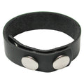 KinkLab 3 Snap Cock Ring - Black Leather Adjustable Cock Ring - Hush Store Sydney 