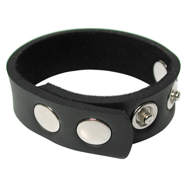KinkLab 5-Snap Neoprene Cock Ring - Black Adjustable Cock Ring - Hush Store Sydney 