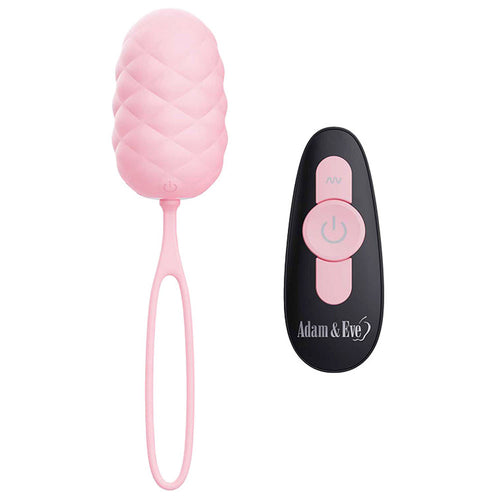 Adam & Eve Pillow Talk Egg Pink USB Rechargeable Vibrating Egg with Wireless Remote - Hush Store Sydney 