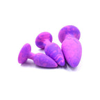 Adam & Eve COLOUR SWIRL Anal Plug Set - Purple/Pink Butt Plugs - Set of 3 Sizes - Hush Store Sydney 