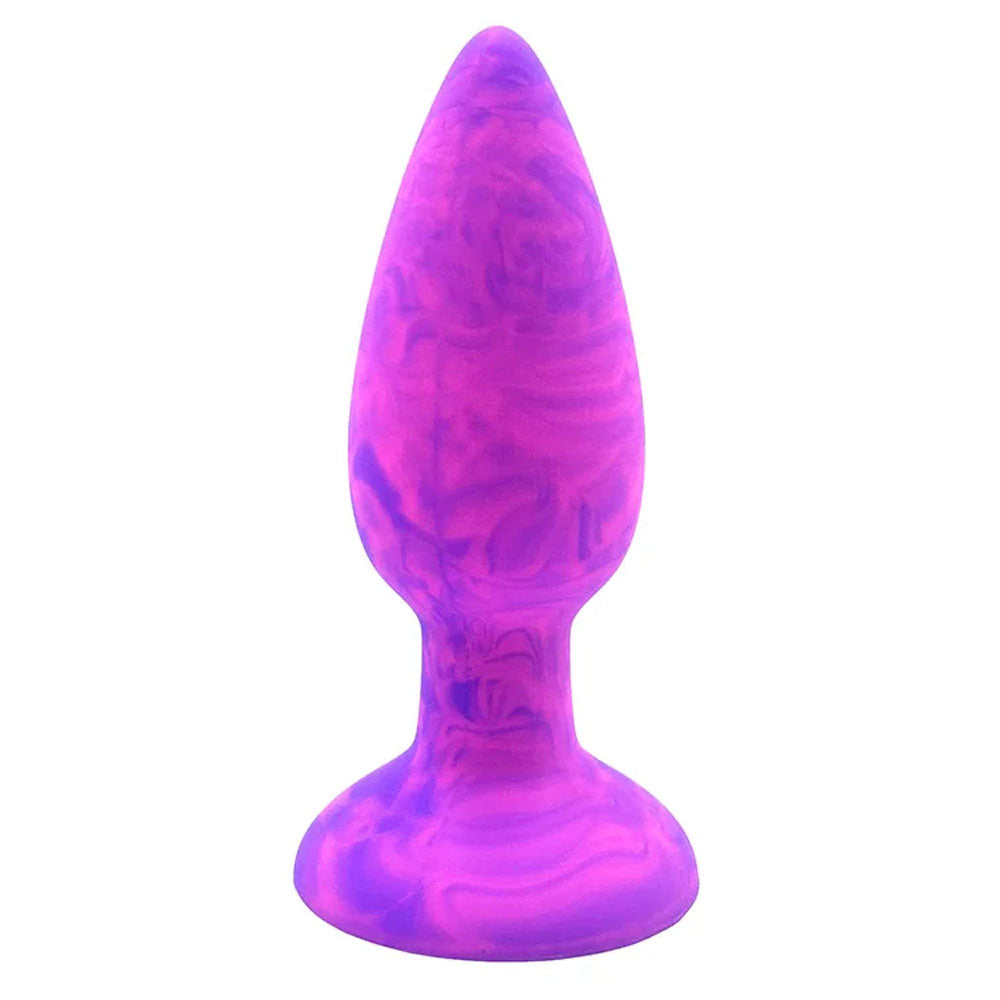 Adam & Eve COLOUR SWIRL Anal Plug Set - Purple/Pink Butt Plugs - Set of 3 Sizes - Hush Store Sydney 