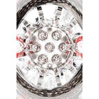 Adam & Eve PLEASURE PRO 3000 - Clear/Red USB Rechargeable Thrusting & Rotating Auto Stroker - Hush Store Sydney 